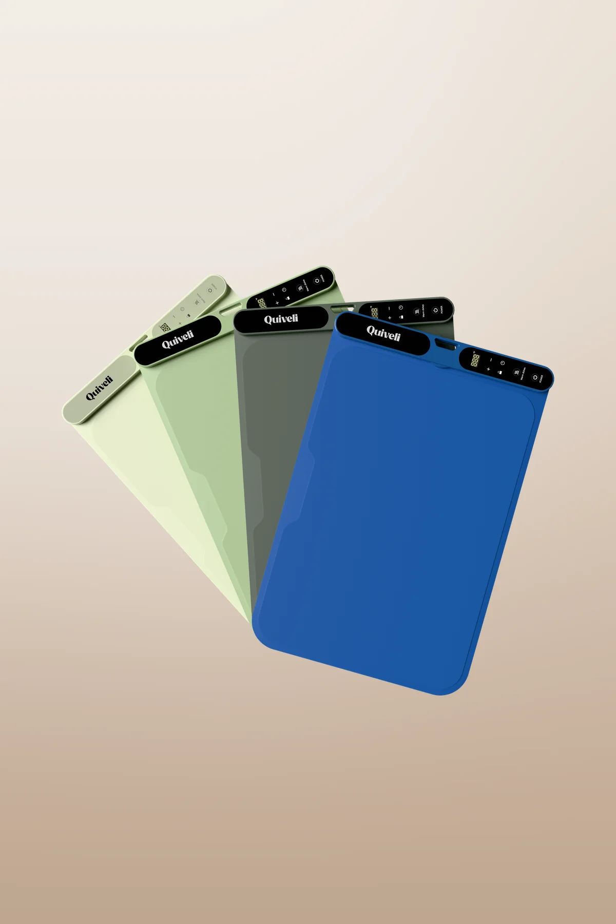 Quivell product in four colors, 3D render