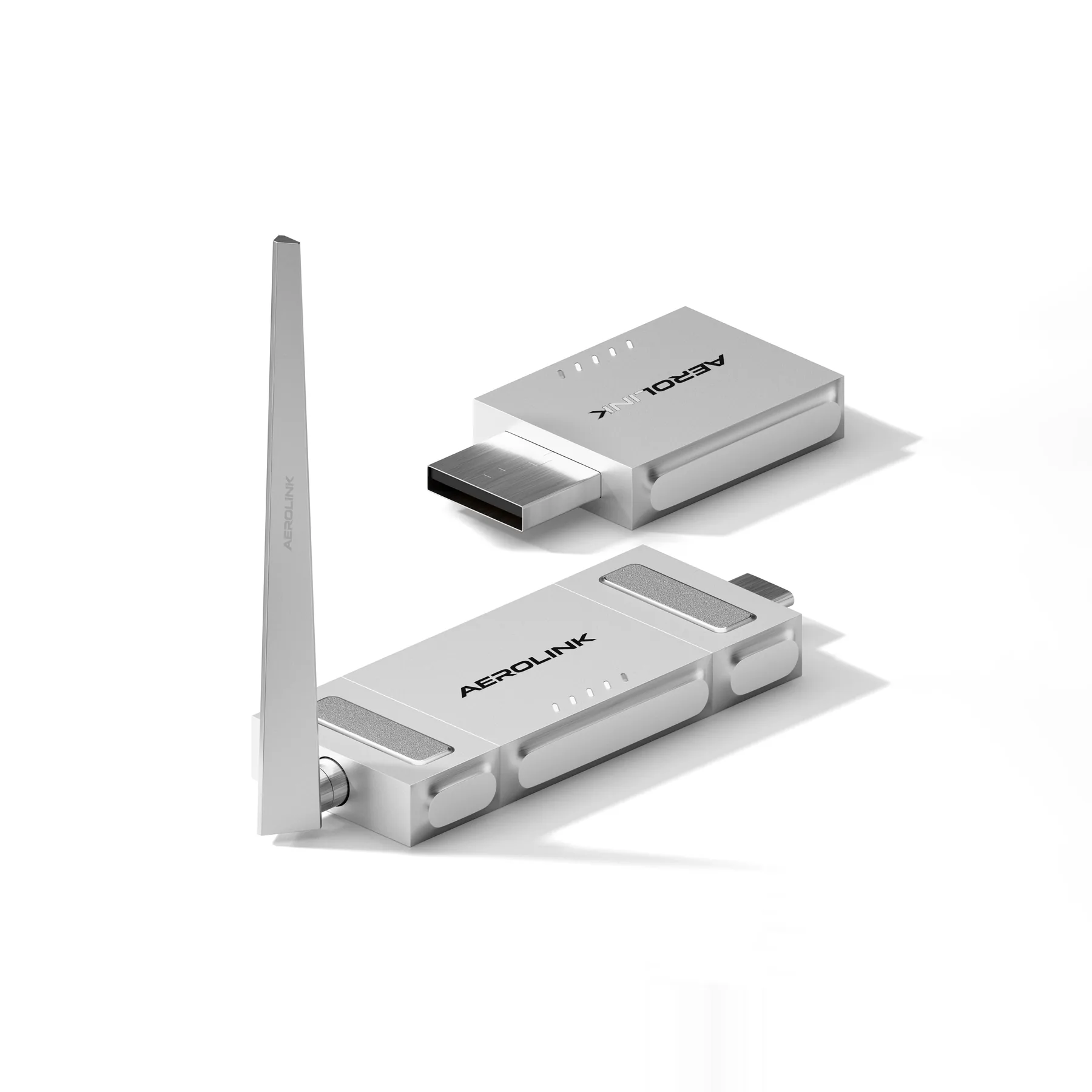 Aerolink adapter with its antenna raised