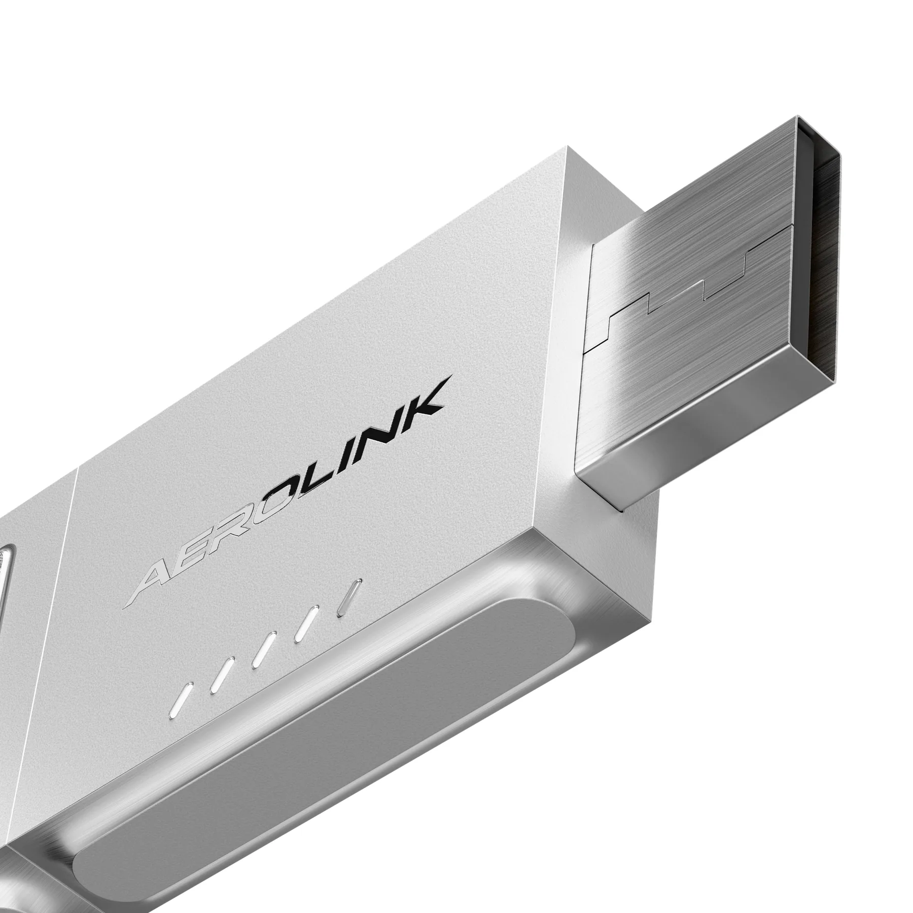 Aerolink adapter in brushed metal