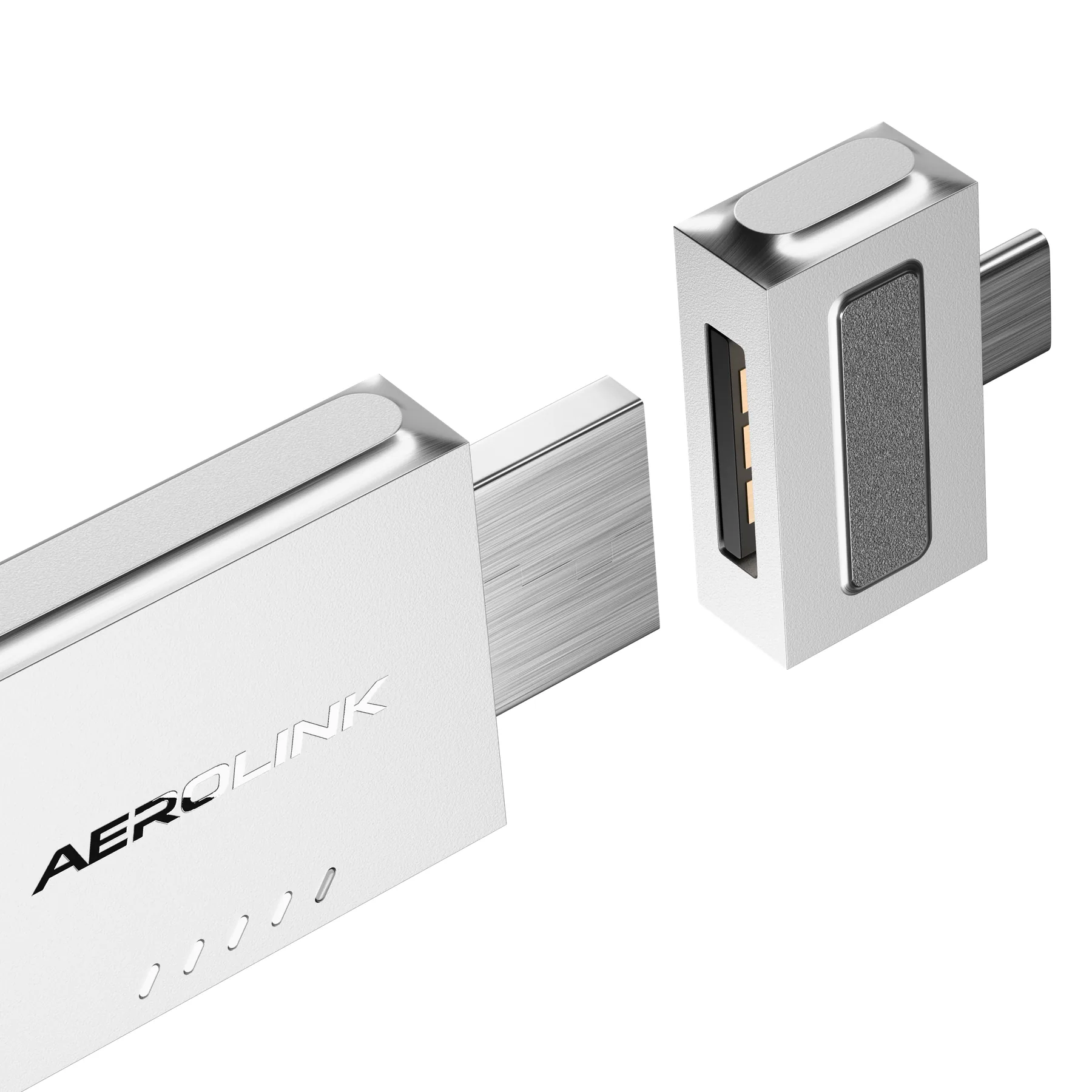 Aerolink connector with a textured grip