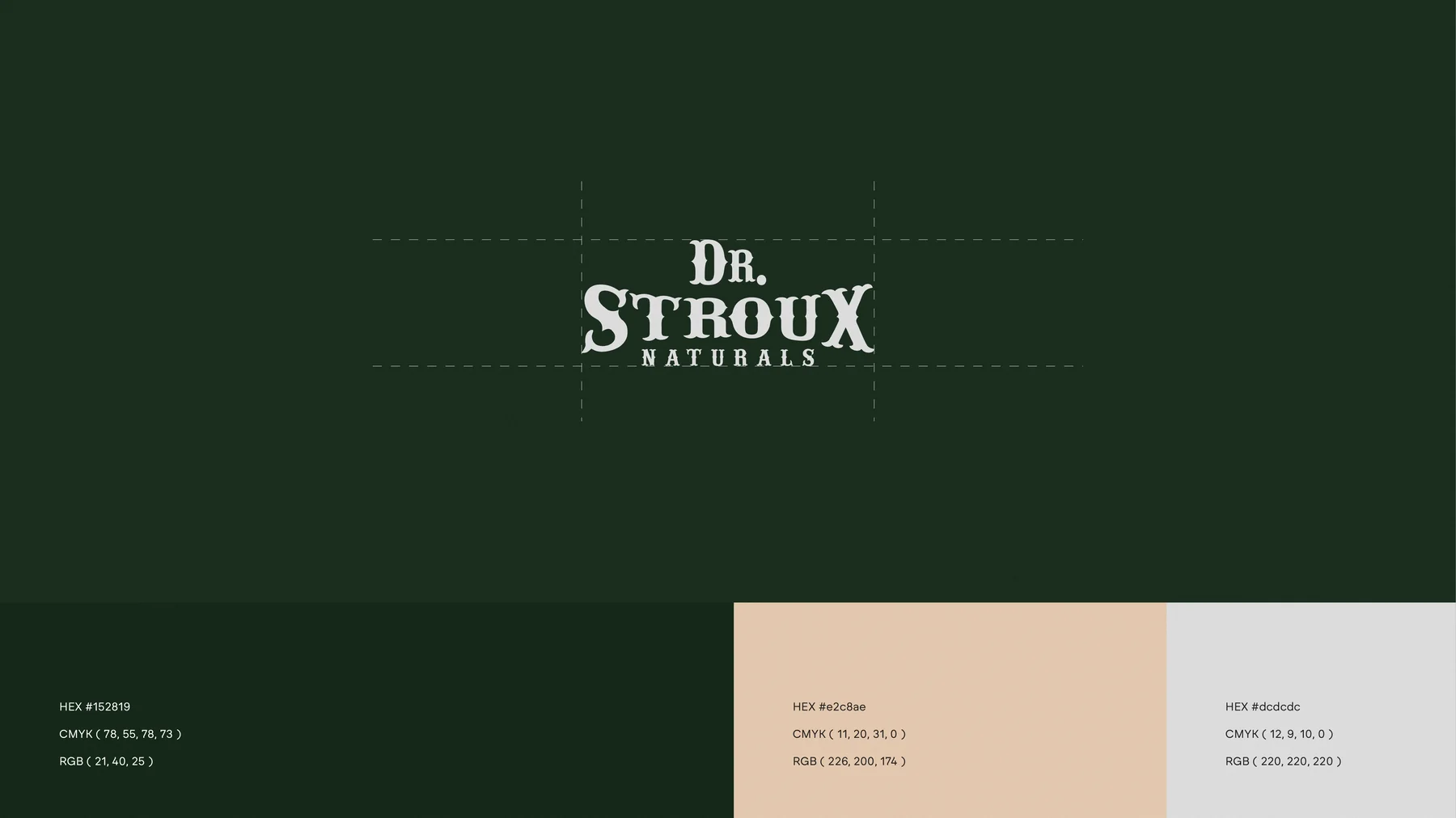 A single drop falling from a mullein leaf, with Dr. Stroux Naturals brand statement text