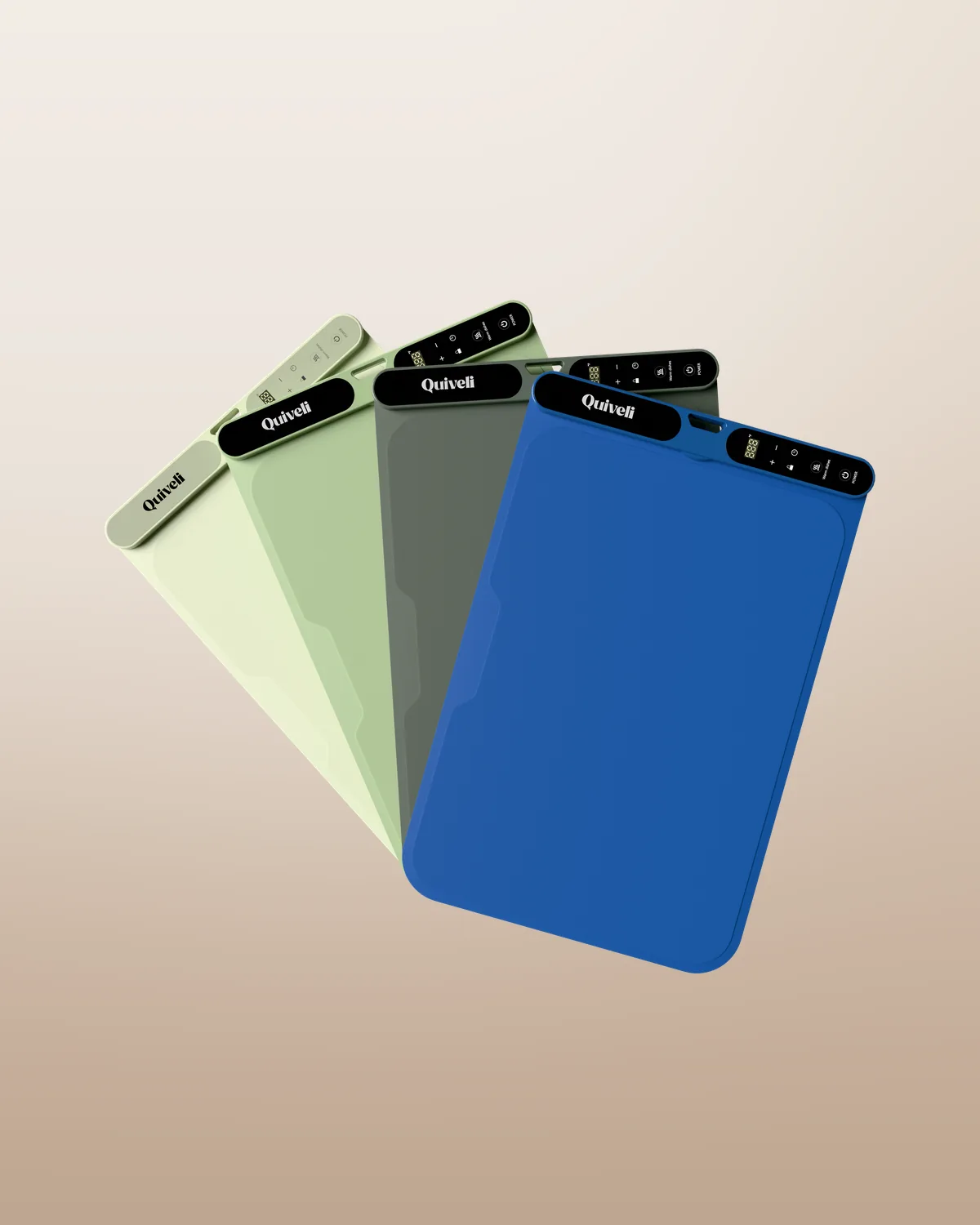 Quivell product in four colors fanned out