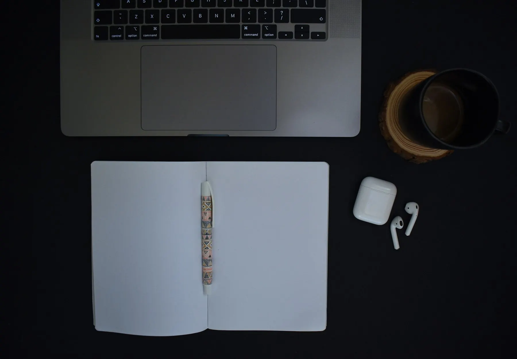 A packaging brief laid out on a desk with notes and samples